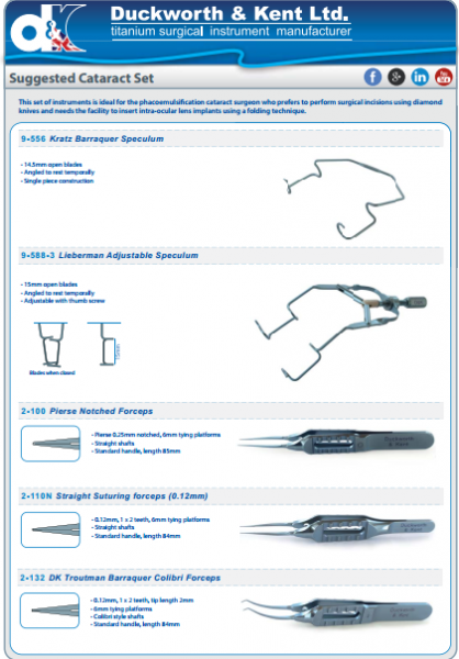 Cataract Set - kimhungmedical